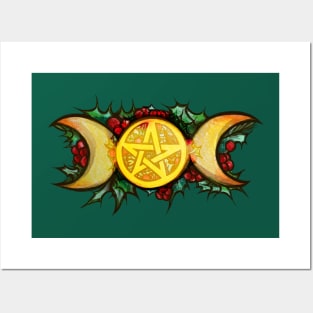 Triple Moon Yule Art Posters and Art